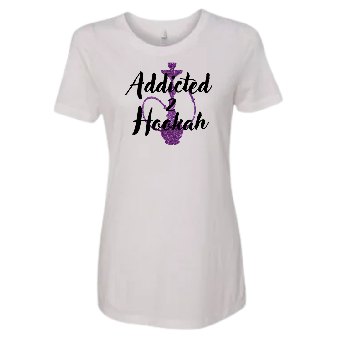 Purple Glitter Hookah T-Shirt